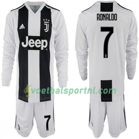 Juventus Ronaldo 7 Kind Thuis Tenue 2018-19 L/S